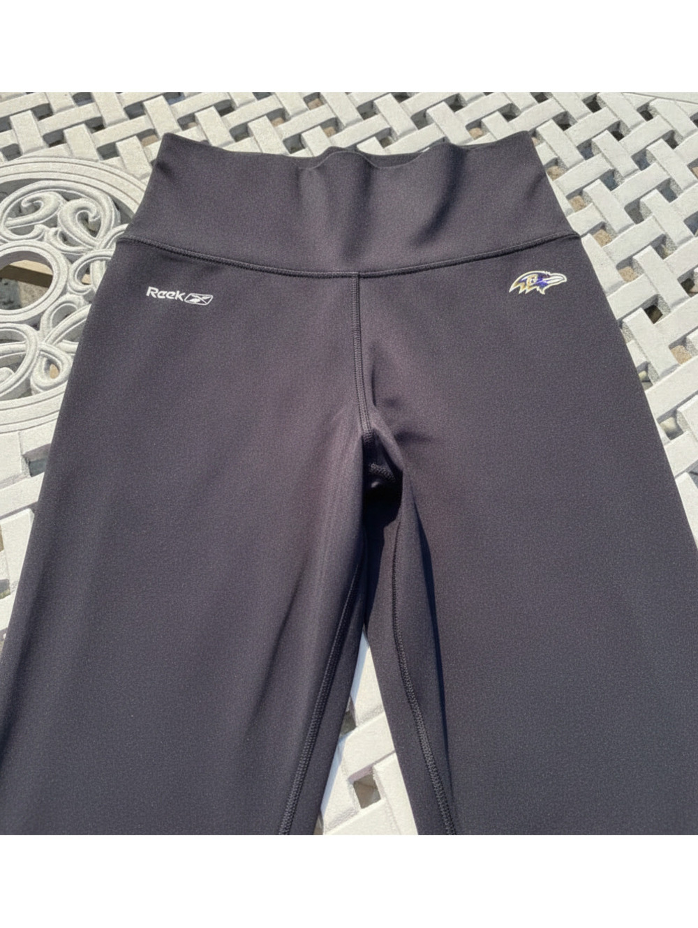 Vintage Reebok Baltimore Ravens Black High-waisted Performance Leggings - Picture 5 of 9
